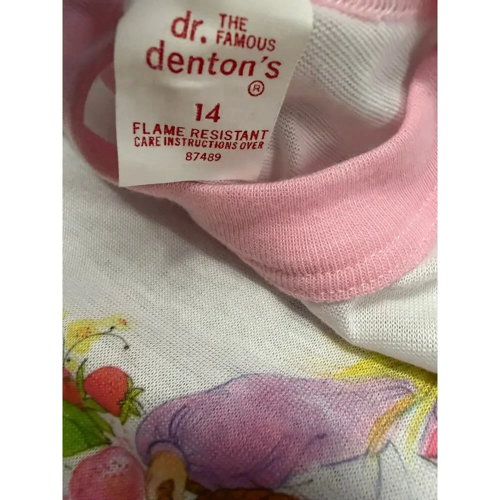 Dr. Denton's Vintage 1984 Girls Nightgown Size 14